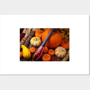 Pocket Violiv Among Autumn Harvest Posters and Art